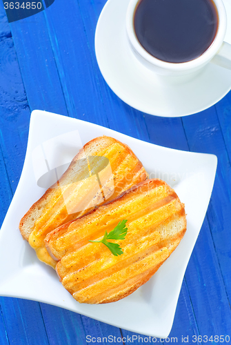 Image of toasts with cheese