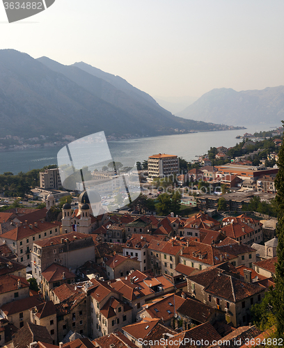 Image of roofs of the old Kotor  