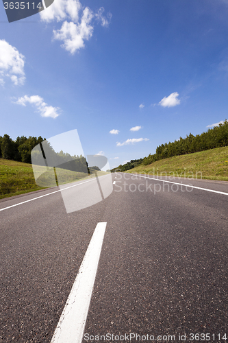 Image of the asphalted road  
