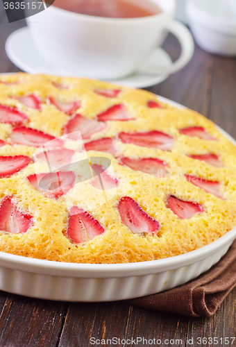 Image of pie with strawberry