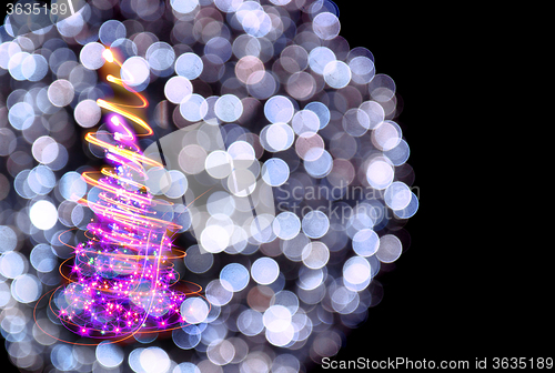 Image of abstract christmas lights texture 