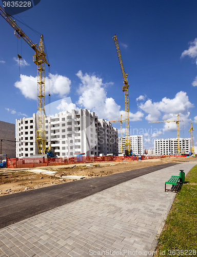 Image of new construction . Belarus