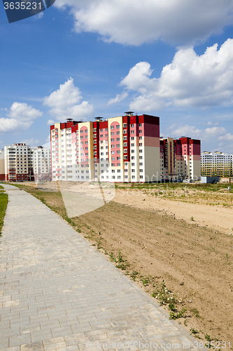 Image of new construction  . Belarus