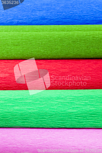Image of crepe paper . colored  