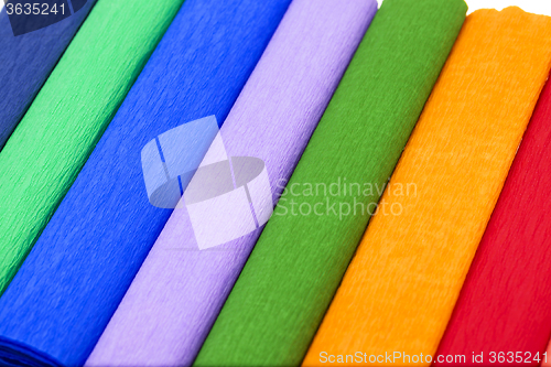 Image of crepe paper . colored 