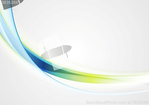 Image of Bright shiny waves vector image background