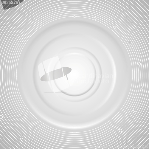 Image of Grey abstract circles technology background