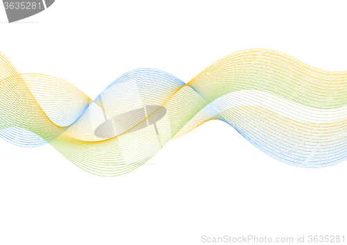 Image of Abstract lines wavy bright background