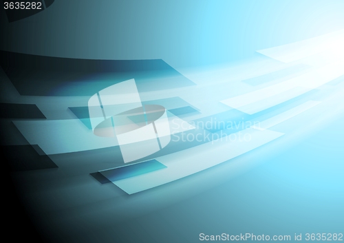 Image of Bright blue hi-tech vector motion image background