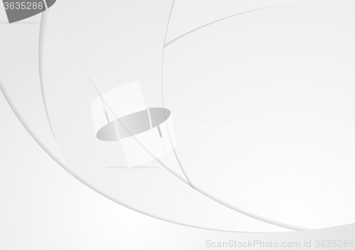 Image of Abstract corporate grey waves background