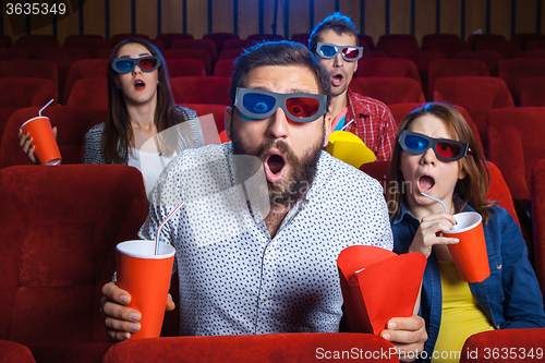 Image of The people\'s emotions in the cinema