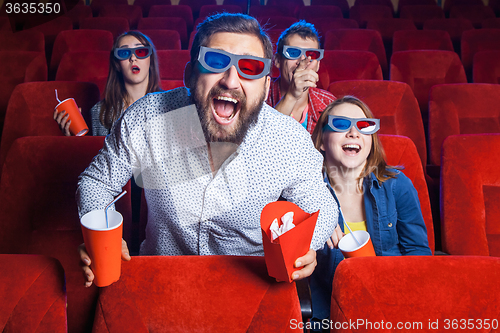 Image of The people\'s emotions in the cinema