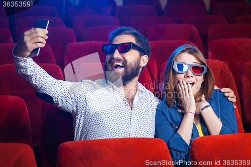 Image of The people\'s emotions in the cinema