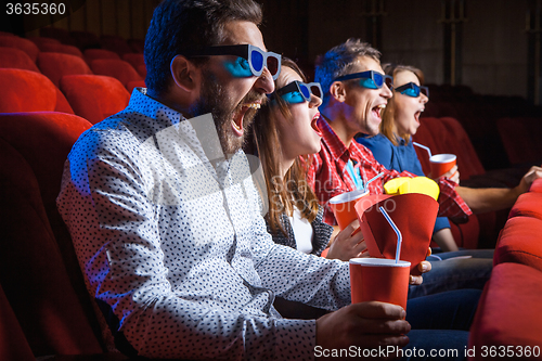 Image of The people\'s emotions in the cinema