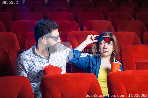 Image of The people\'s emotions in the cinema