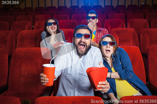 Image of The people\'s emotions in the cinema