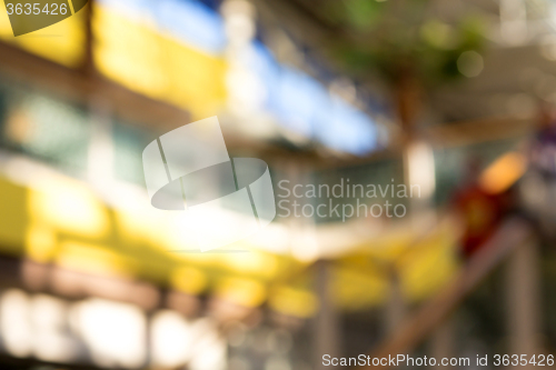 Image of blurred background of shopping center