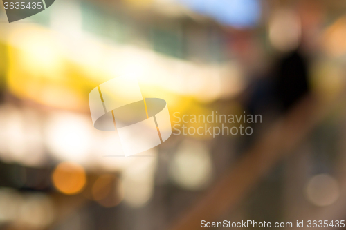 Image of blurred background of shopping center