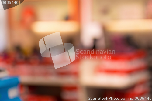 Image of blurred background of shopping center