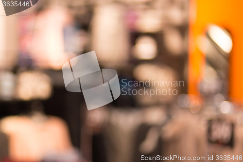 Image of blurred background of shopping center