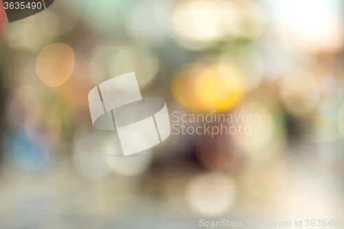 Image of blurred background of shopping center