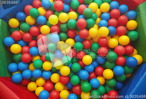 Image of Multicolored plastic balls