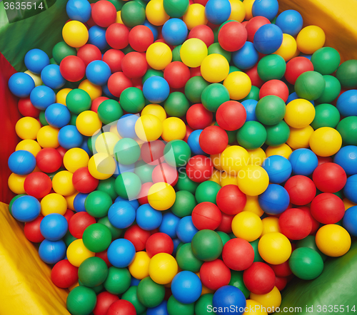 Image of Multicolored plastic balls