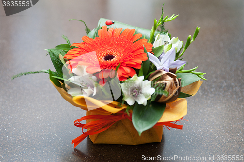 Image of beautiful wedding bouquet