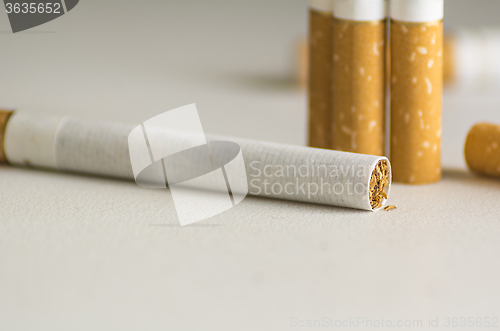 Image of four cigarettes