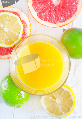 Image of juice with fruit
