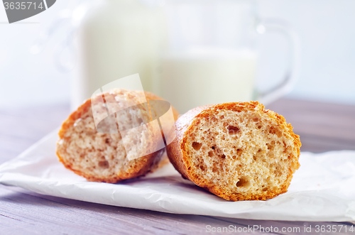 Image of milk and bread