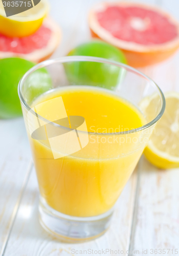 Image of juice with fruit
