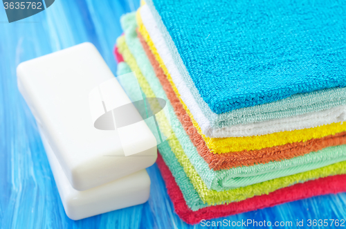 Image of color towels