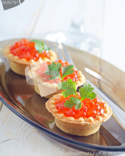Image of tartalets with caviar