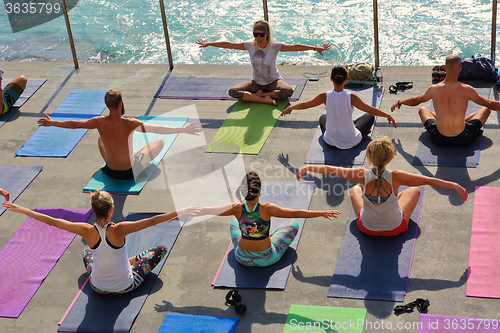 Image of Yoga by the sea Bondi Australia