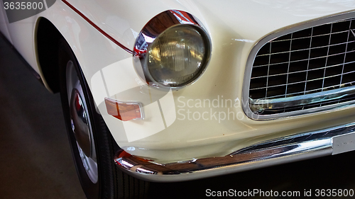 Image of Detail of classic car. 