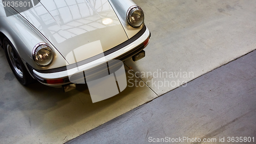 Image of Detail of classic car. 