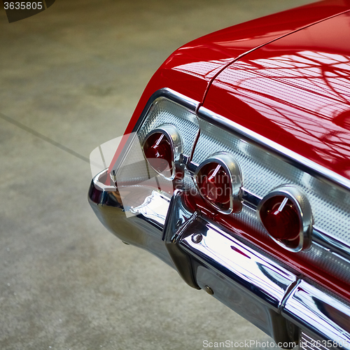 Image of Closeup of the tail light