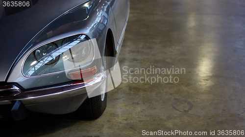 Image of Detail of classic car. 