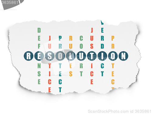 Image of Law concept: Resolution in Crossword Puzzle