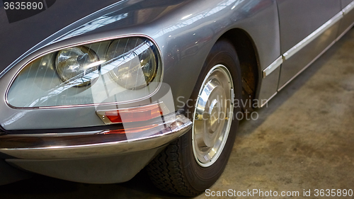 Image of Detail of classic car. 