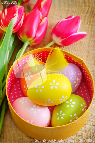 Image of easter eggs