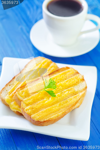 Image of toasts with cheese