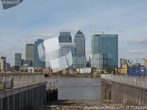 Image of Canary Wharf in London