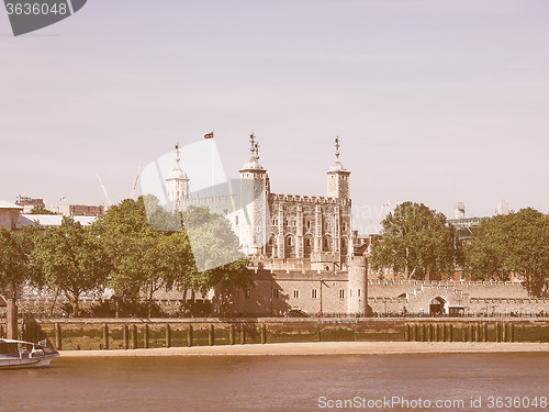 Image of Retro looking Tower of London