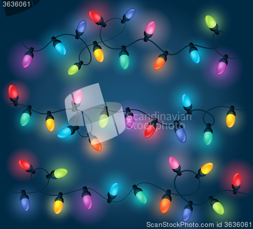 Image of Christmas lights theme image 1