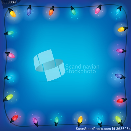 Image of Christmas lights theme frame 2