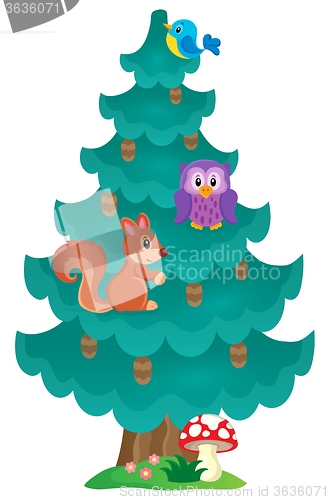 Image of Coniferous tree theme image 2