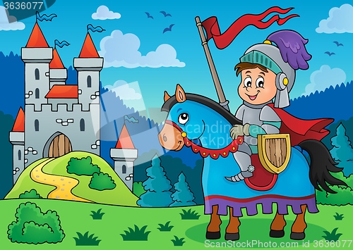 Image of Knight on horse theme image 3