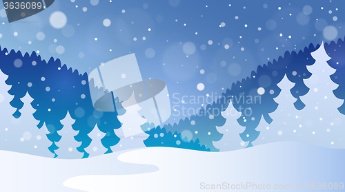 Image of Winter theme landscape 4